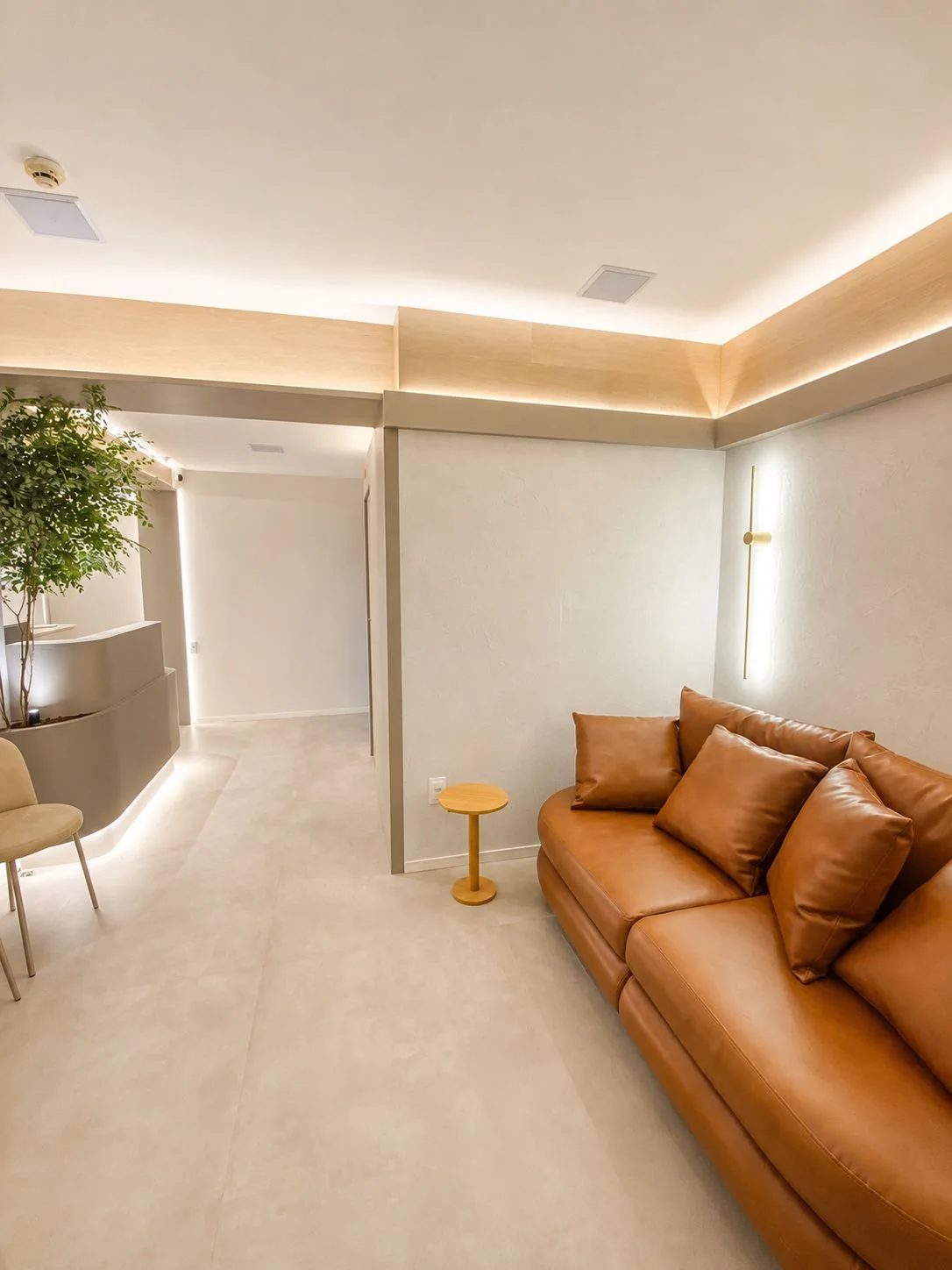 Sala de espera da clínica